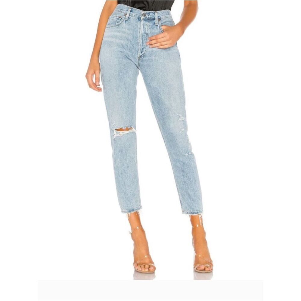 AGOLDE | Jamie High Rise Distressed Jeans - size 24